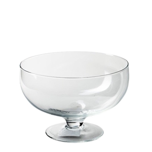 Glass Bowl Bollie/foot d17*11cm