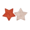 Melamine Shine Rose/copper Plate Star 24x24x1cm