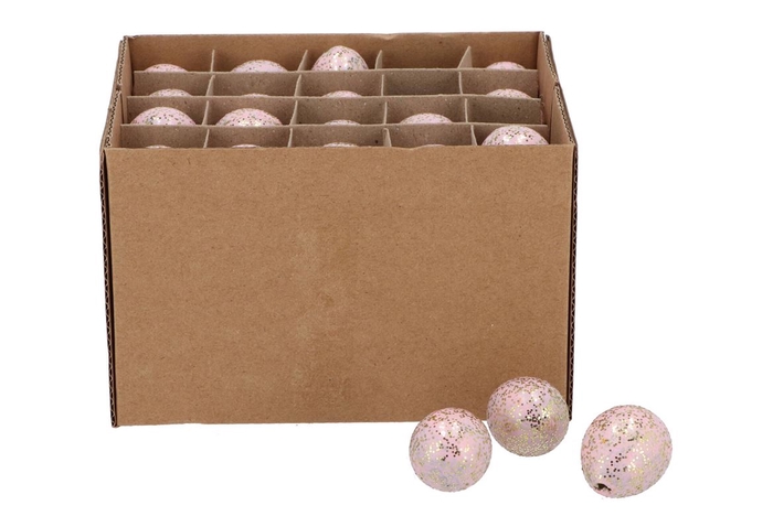 <h4>Eggs Quail Light Pink Glitter P/60</h4>