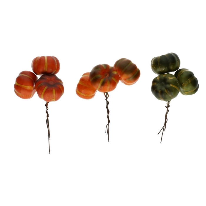 <h4>Herfst Pompoen/draad d4cm x12</h4>
