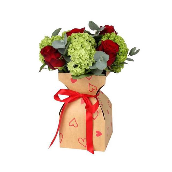 <h4>Vaas basic Love story kraft 11.5xH21cm rood</h4>