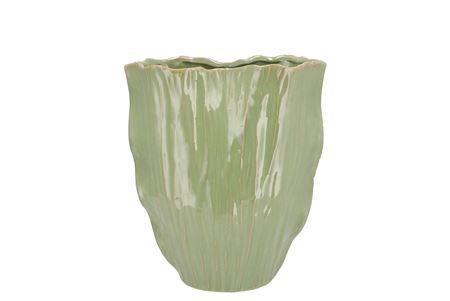 <h4>Lima Pistache Vase Oval Double 24x13x26cm Nm</h4>