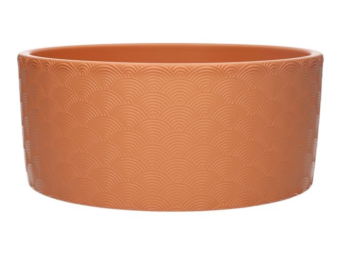 <h4>DF03-884726300 - Planter Napoli d22.5xh10.1 toscana</h4>