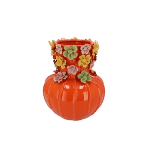 Flower Orange Vase 22x27cm Nm