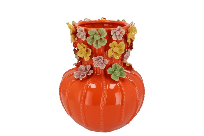 <h4>Flower Orange Vase 22x27cm Nm</h4>