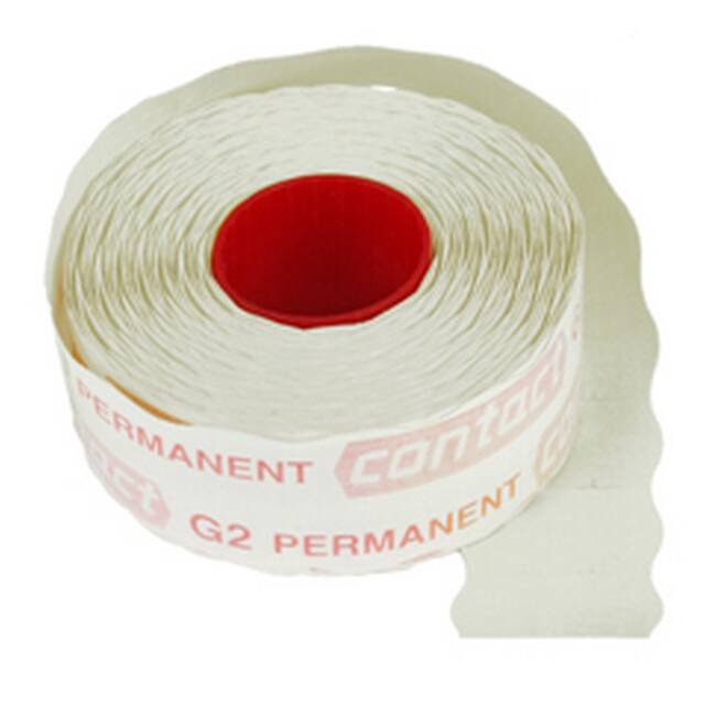 <h4>Prijsjes contact permanent 25x16mm wit</h4>