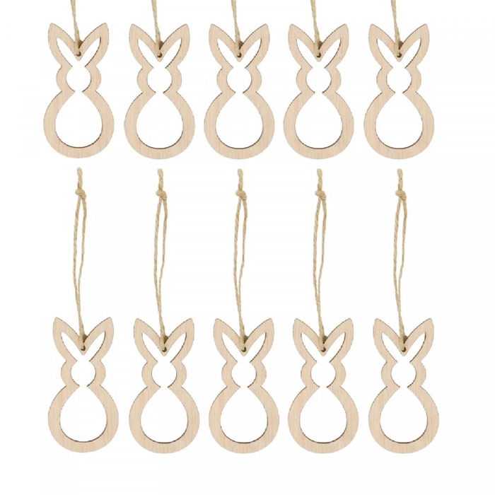 <h4>Easter Hanging hare wood d5*10cm</h4>