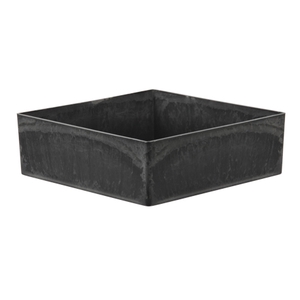 MELAMINE PLATE  BASIC GREY 20X20X6CM 1pc