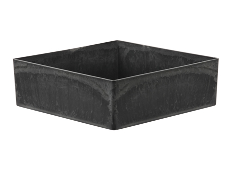 MELAMINE PLATE  BASIC GREY 20X20X6CM 1pc