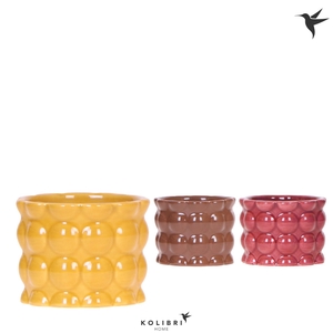 Kolibri Home Cotton pot yellow mix