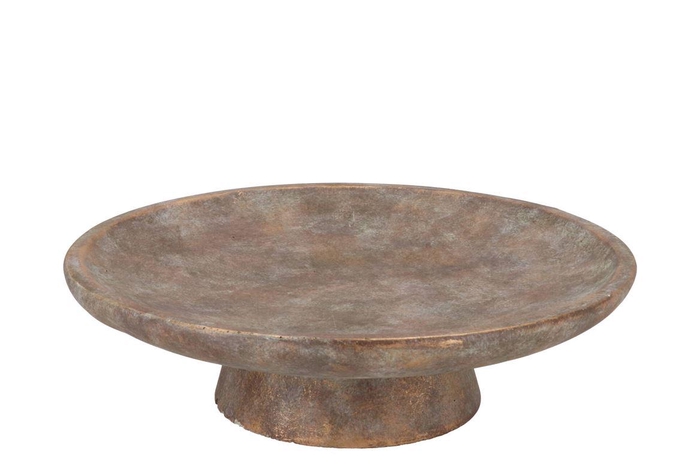 <h4>Concrete Golden Plate On Foot 35x35x10cm</h4>