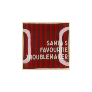 Plate Square Santas Favourite 18x18x2cm