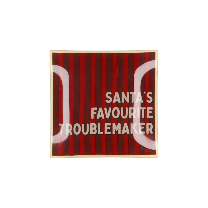 <h4>Plate Square Santas Favourite 18x18x2cm</h4>