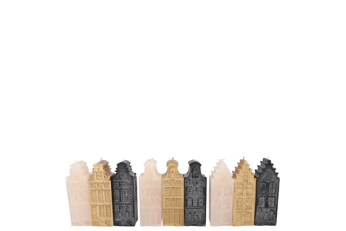 <h4>Amsterdam House Black Mix Candle 4x4x12cm</h4>