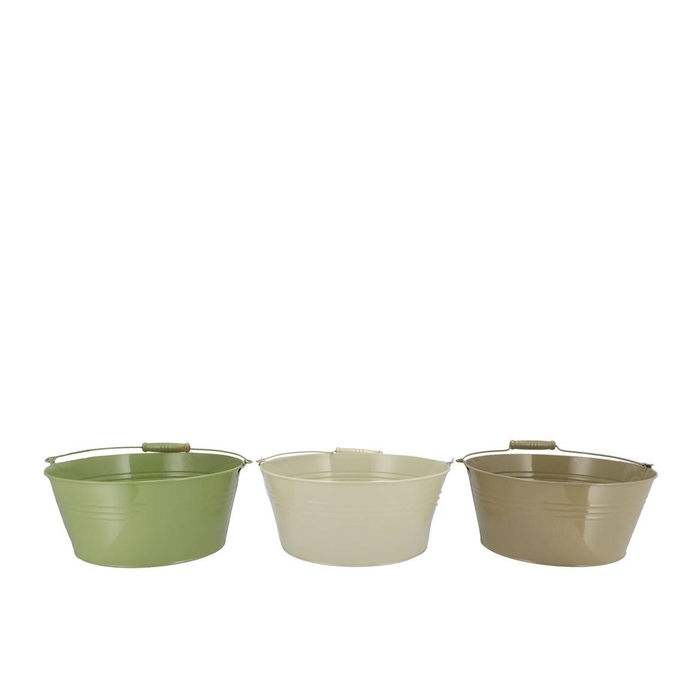 <h4>Zinc Summer Green Mix Basic Bowl Ass 28x12x22cm</h4>