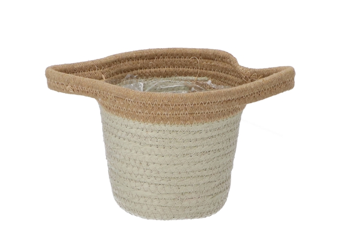 Tripoli Basket Pot Pistachio 15x14cm Nm