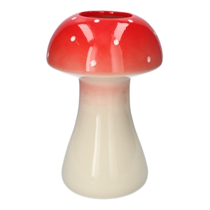 DF00-665482000 - Vase Champignon1 d8/18xh28.5 red