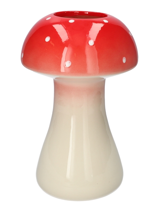<h4>DF03-665482000 - Vase Champignon1 d8/18xh28.5 red</h4>