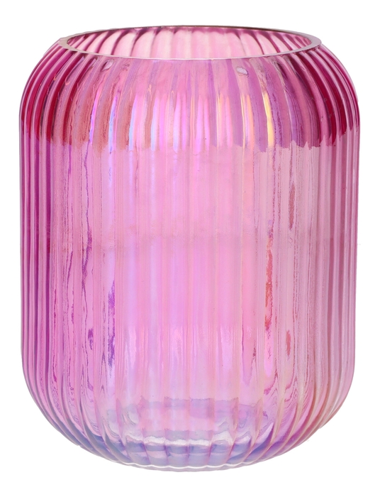 <h4>DF02-666791400 - Vase Pedora d8.8/11.3xh13.7 pink+pearl</h4>