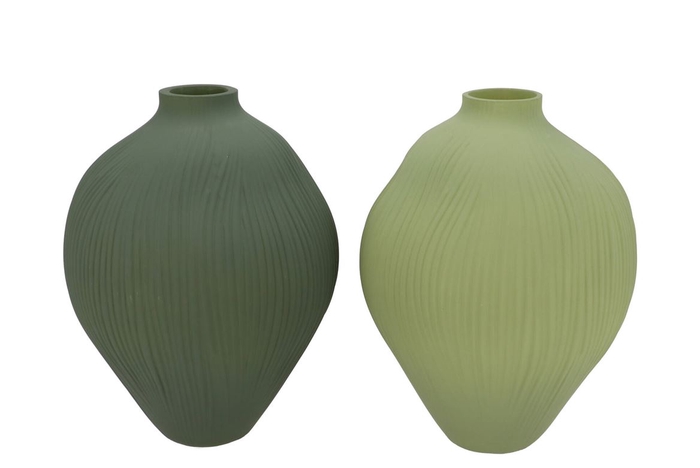 Luxx Majestic Green Vase Organic Ass 23x23x30cm Nm