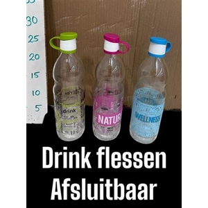 Glazen Drinkflessen Mix Color H25