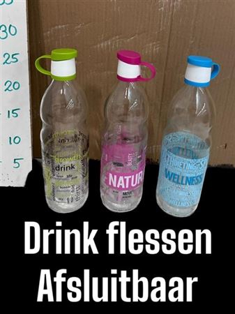 <h4>Glazen Drinkflessen Mix Color H25</h4>