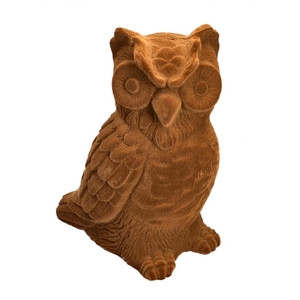 Herfst Deco uil flock 22*26.5cm