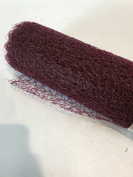 CURLY MESH BURGUNDY 55CM*5.5M