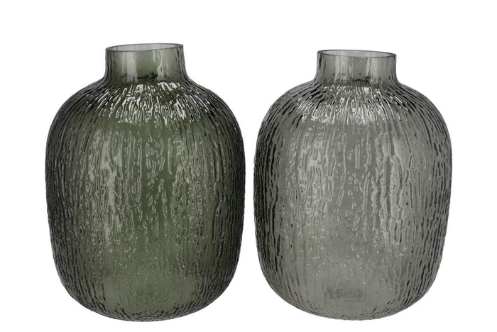 <h4>Marly Green Vase Neck Ass 21x21x28cm</h4>