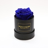 Box rd 8cm glitter zwart-blauw