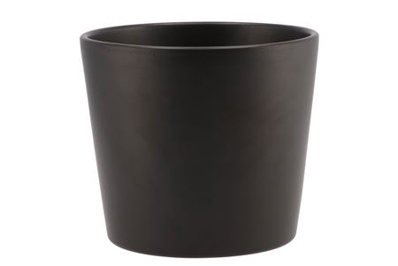 <h4>Ceramic Anthracite Matt Pot 15cm</h4>