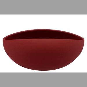 Vinci Red Velvet Bowl Oval 31x21x13cm