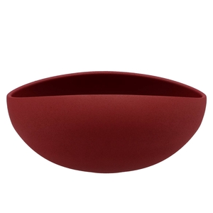 Vinci Red Velvet Bowl Oval 31x21x13cm