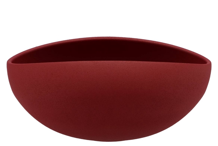 Vinci Red Velvet Bowl Oval 31x21x13cm