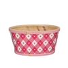 Love Wood Chequered tray d22*18*11cm