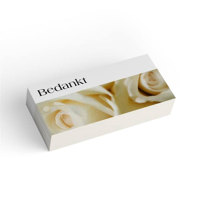 <h4>Bloemkaart stylish 01 bedankt - pakje 20 stuks</h4>