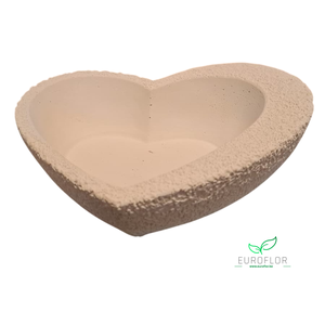 HEART PLANTER  18*15*H6 WHITE