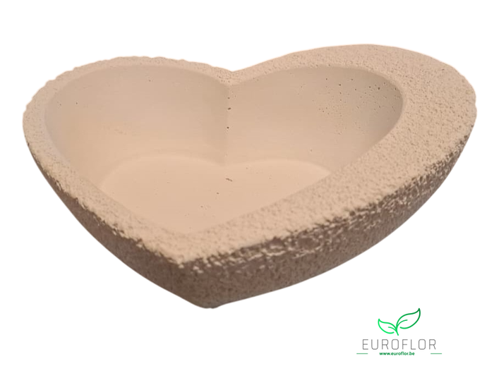HEART PLANTER  18*15*H6 WHITE