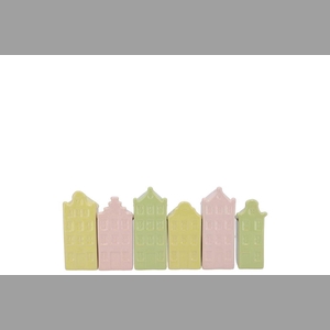 A'dam Houses Canal Dreamy Pastel Mix Vase Ass 5x4x14cm Nm