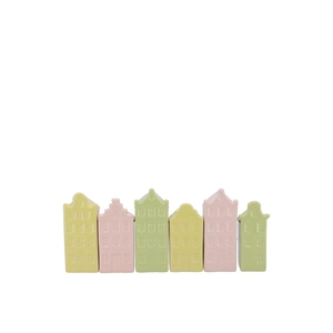 A'dam Houses Canal Dreamy Pastel Mix Vase Ass 5x4x14cm Nm