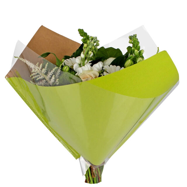 <h4>Hoes 35x35cm Oblique OPP35/80gr bruin kraft l.groen 250/ds</h4>