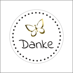 Labels Sticker 39mm x500 Danke