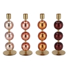 Cosmo Foiled Nude Mix Ball Candle Holder Ass 7x7x23cm Nm