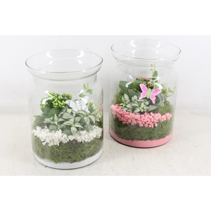 arr2 PL - Glas bose hoog 285/5 - roze/wit