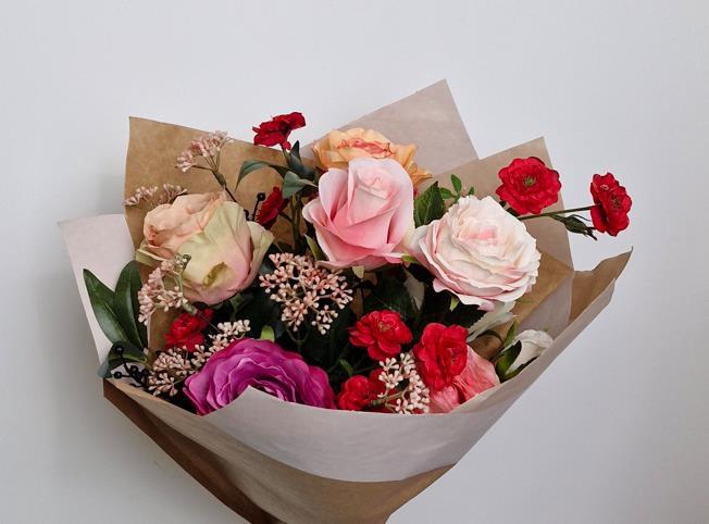 <h4>AF Bouquet Athene L55cm pink</h4>