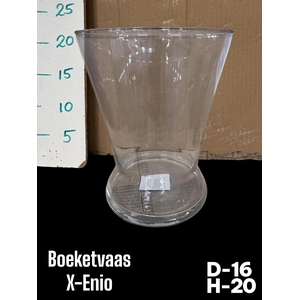 Glazen Boeketvaas H20 D16