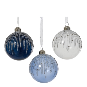 Kerstbal Bal kristal 80mm