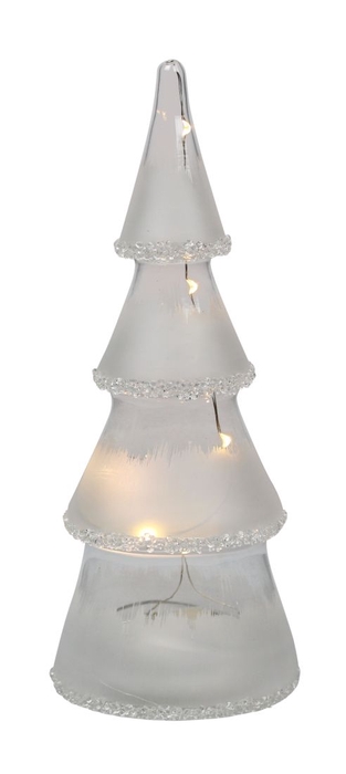 <h4>DF12-GF-16315 - Glas tree 8,5x19cm led b/o</h4>