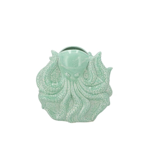 Shella Green Vase Octopus 26x11x27cm