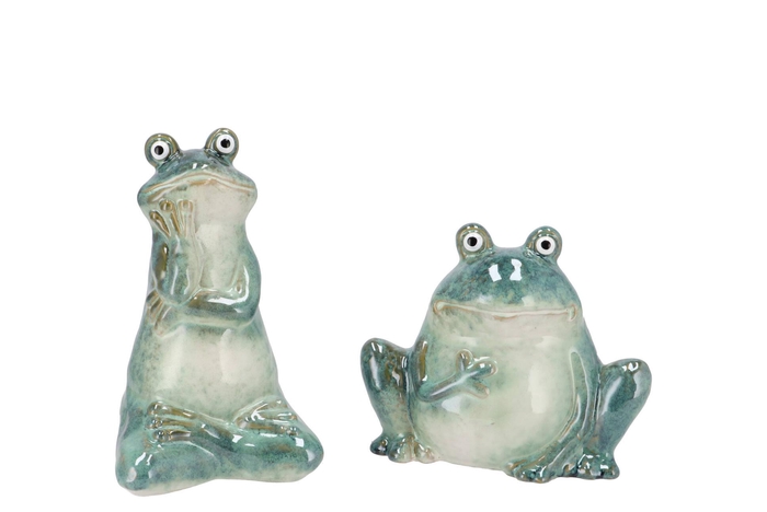 Zoe Green Frog Ass 9x9x15cm
